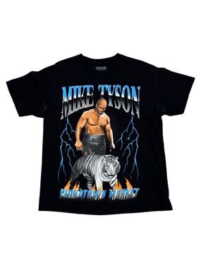 CHINATOWN MARKET Mike Tyson Tiger Boxing Streetwear Designer Tee Shirt Men Large